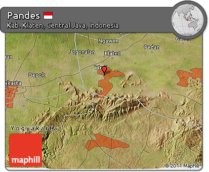 Satellite 3D Map of Pandes