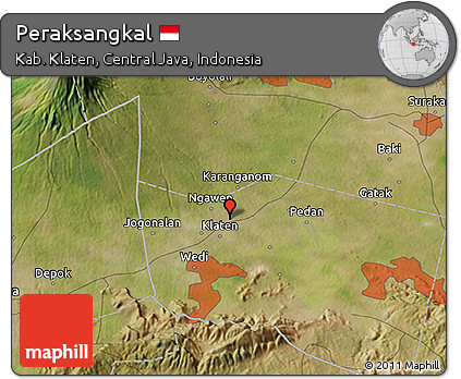 Satellite 3D Map of Peraksangkal