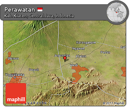 Satellite 3D Map of Perawatan
