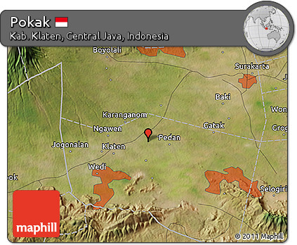 Satellite 3D Map of Pokak