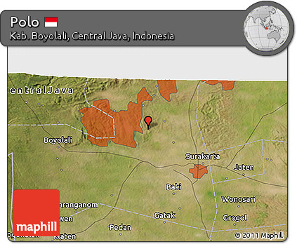 Satellite 3D Map of Polo