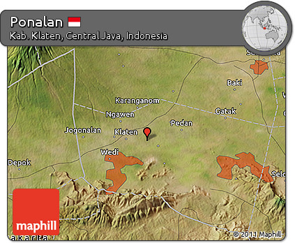 Satellite 3D Map of Ponalan