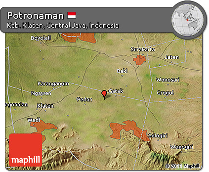 Satellite 3D Map of Potronaman