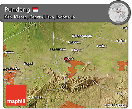 Satellite 3D Map of Pundang