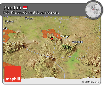 Satellite 3D Map of Punduh