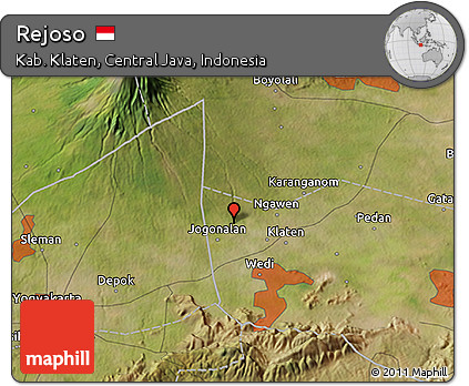 Satellite 3D Map of Rejoso