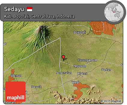 Satellite 3D Map of Sedayu