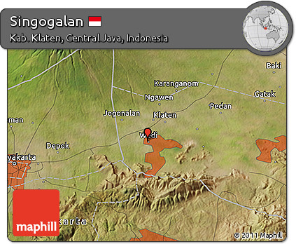 Satellite 3D Map of Singogalan
