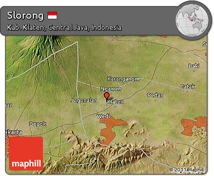 Satellite 3D Map of Slorong