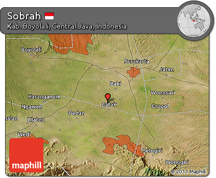 Satellite 3D Map of Sobrah