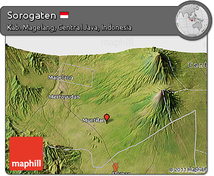 Satellite 3D Map of Sorogaten