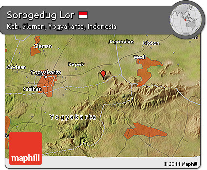 Satellite 3D Map of Sorogedug Lor