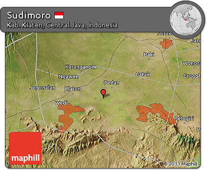 Satellite 3D Map of Sudimoro