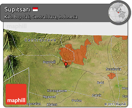 Satellite 3D Map of Supitsari