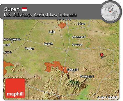 Satellite 3D Map of Suren