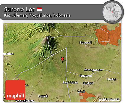 Satellite 3D Map of Surono Lor
