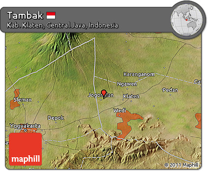 Satellite 3D Map of Tambak