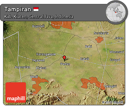 Satellite 3D Map of Tampiran