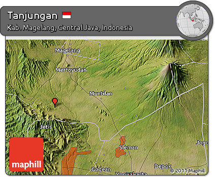 Satellite 3D Map of Tanjungan