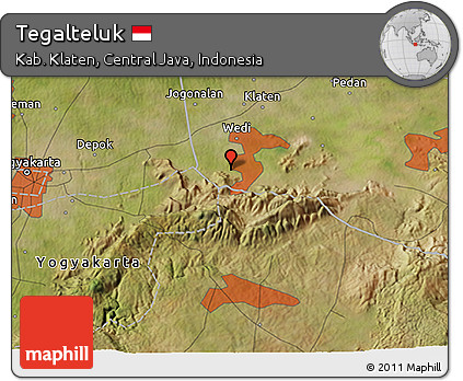 Satellite 3D Map of Tegalteluk