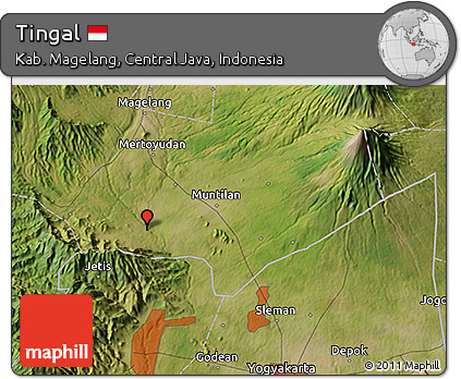 Satellite 3D Map of Tingal