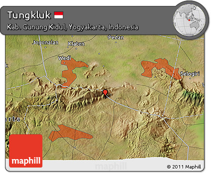 Satellite 3D Map of Tungkluk