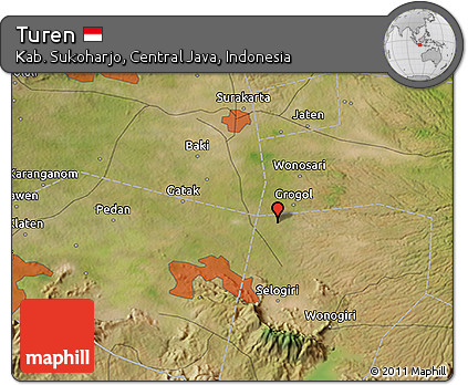 Satellite 3D Map of Turen