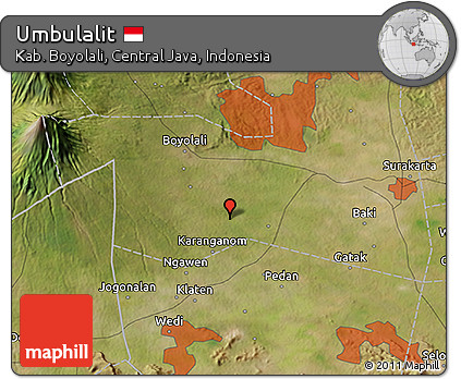 Satellite 3D Map of Umbulalit