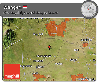 Satellite 3D Map of Wangen