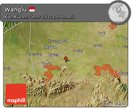 Satellite 3D Map of Wanglu