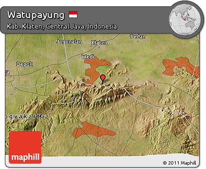 Satellite 3D Map of Watupayung
