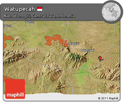 Satellite 3D Map of Watupecah