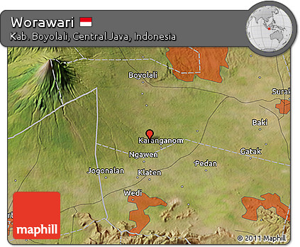 Satellite 3D Map of Worawari