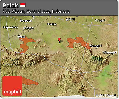 Satellite 3D Map of Balak