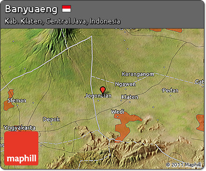 Satellite 3D Map of Banyuaeng