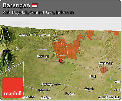 Satellite 3D Map of Barengan