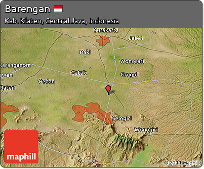 Satellite 3D Map of Barengan