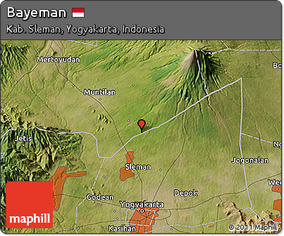 Satellite 3D Map of Bayeman