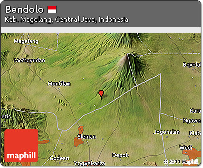 Satellite 3D Map of Bendolo