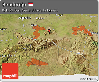 Satellite 3D Map of Bendorejo