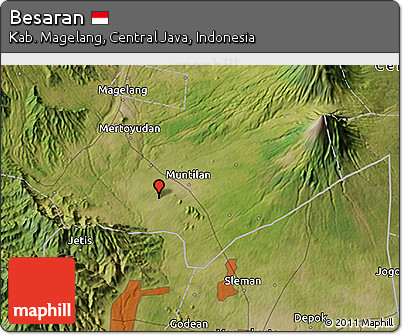 Satellite 3D Map of Besaran