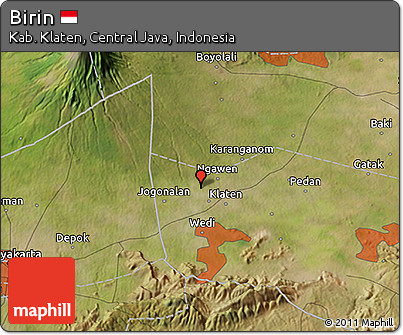 Satellite 3D Map of Birin