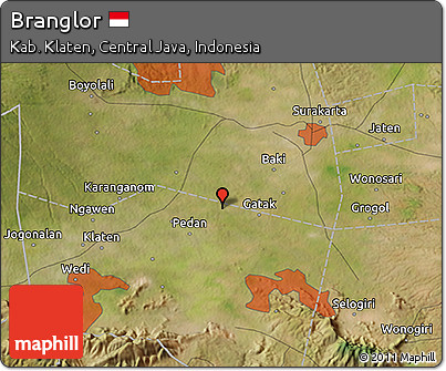 Satellite 3D Map of Branglor