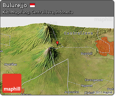 Satellite 3D Map of Bulurejjo