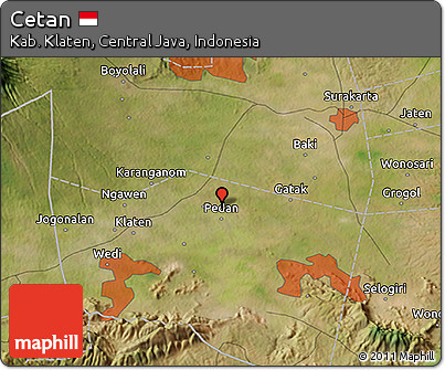 Satellite 3D Map of Cetan
