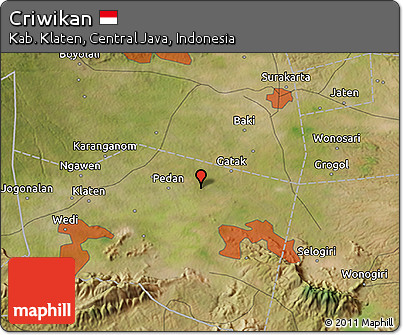 Satellite 3D Map of Criwikan