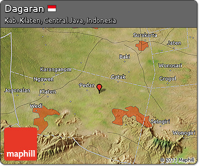 Satellite 3D Map of Dagaran