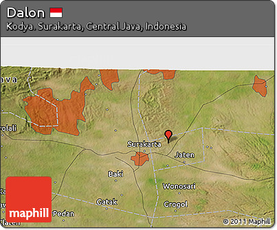 Satellite 3D Map of Dalon