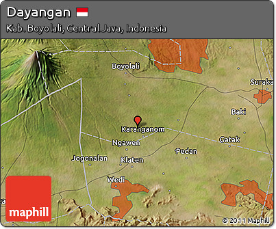 Satellite 3D Map of Dayangan