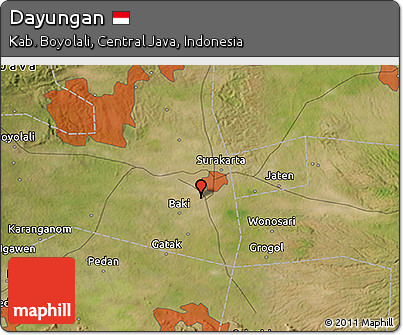 Satellite 3D Map of Dayungan